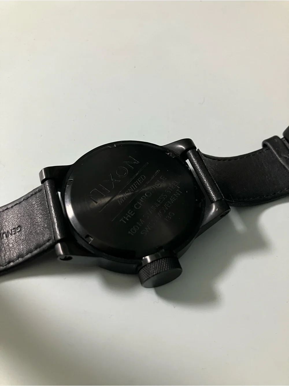 Nixon chronicle watch leather blank
